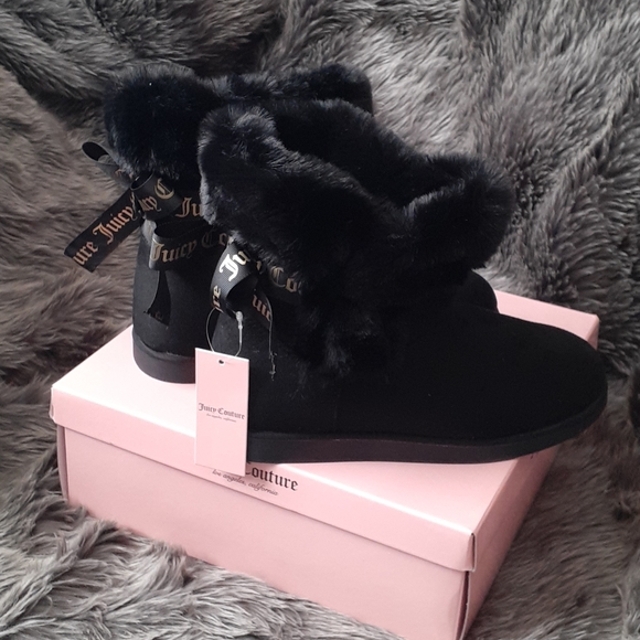 Juicy Couture Shoes - Juicy Couture Woman's Black Micro Boots